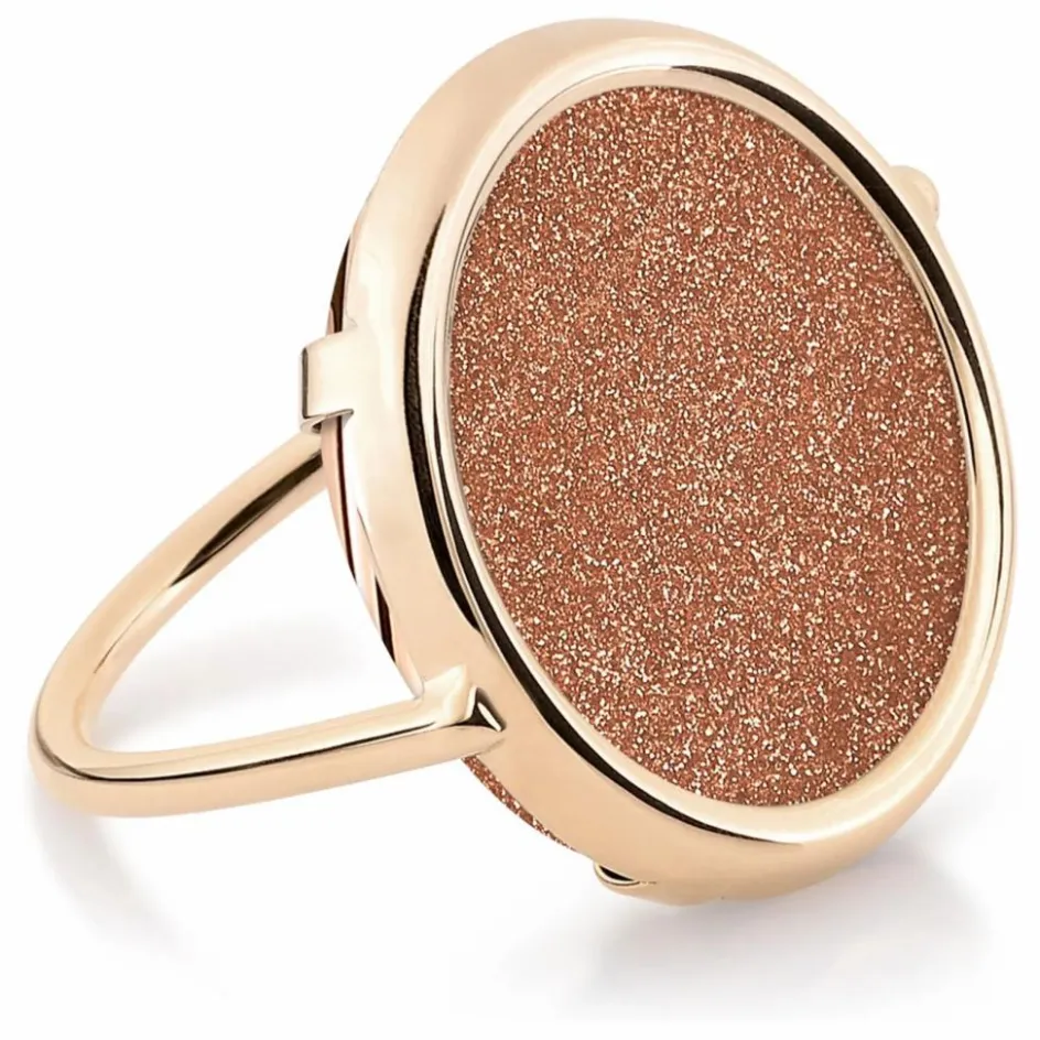 Best Ginette NY Bague Disc | Gold Sandstone