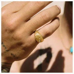 Sale Alhaja Bague Hydra | Doré