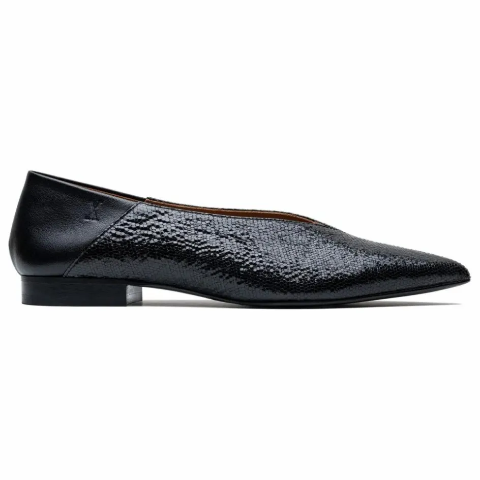 New Lachoix Ballerines Audrey Cuir | Noir
