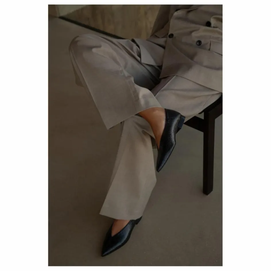 New Lachoix Ballerines Audrey Cuir | Noir