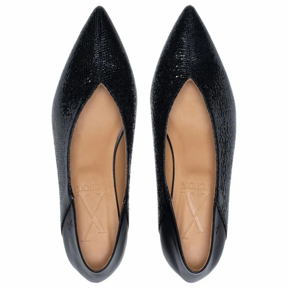 New Lachoix Ballerines Audrey Cuir | Noir