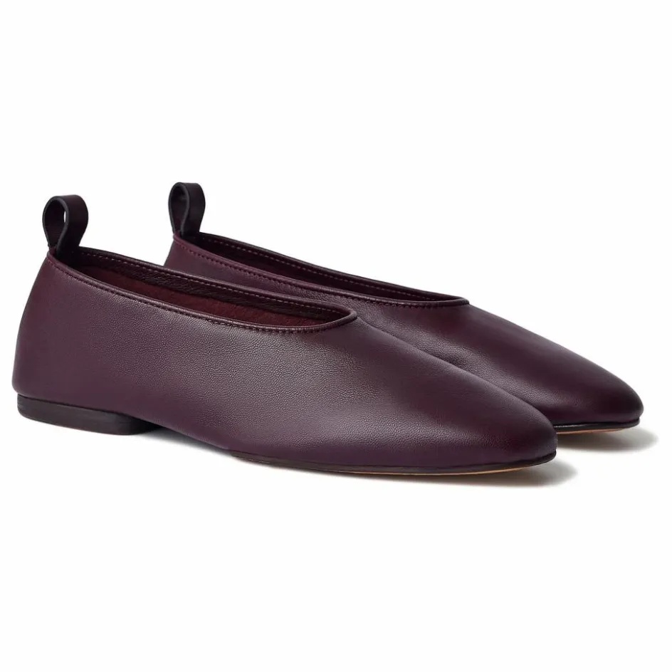 New Soeur Ballerines Bala Cuir | Lie de vin