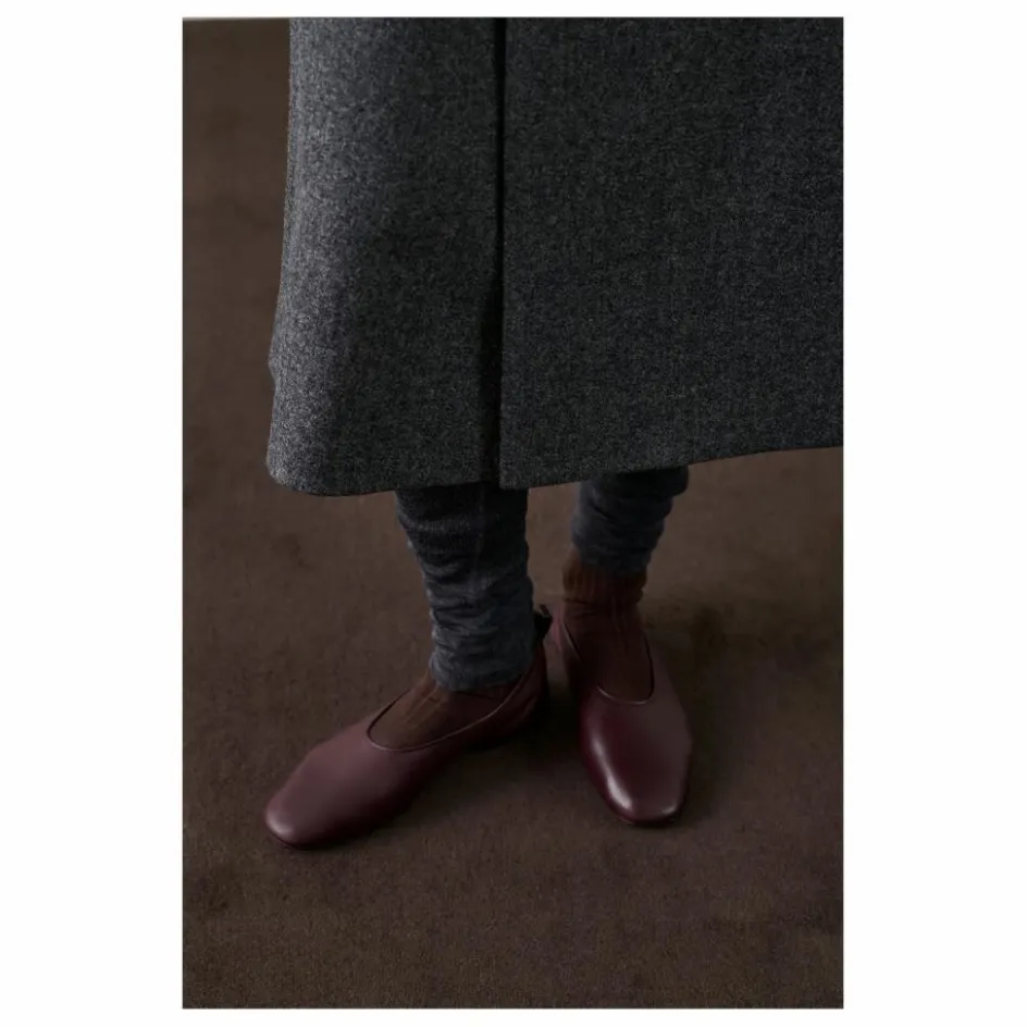 New Soeur Ballerines Bala Cuir | Lie de vin