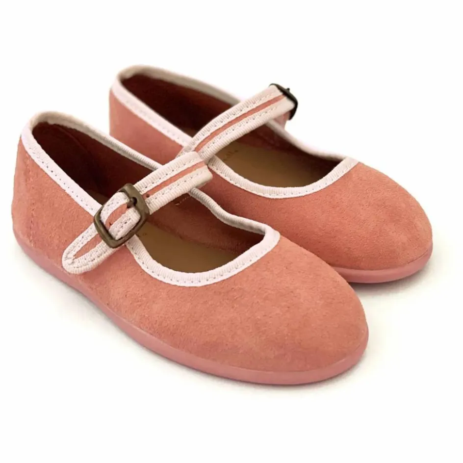 Hermosilla Ballerines Chaillot Daim ||Enfant Ballerines