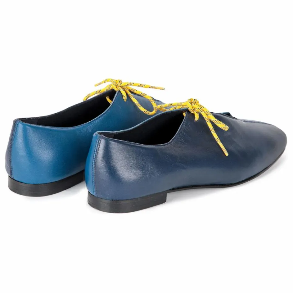 Bobo Choses Ballerines Color Block Cuir - Collection Femme | Bleu nuit