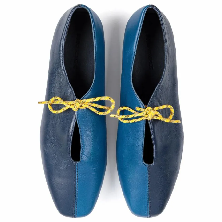 Bobo Choses Ballerines Color Block Cuir - Collection Femme | Bleu nuit