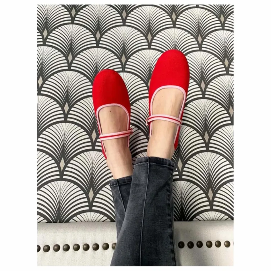 New Hermosilla Ballerines Coquelicot | Rouge