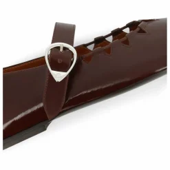 Hot Socque Paris Ballerines Ginger Vernis | Chocolat