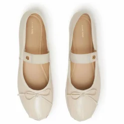 Sale Anine Bing Ballerines Jolie Cuir Craquelé | Ivoire