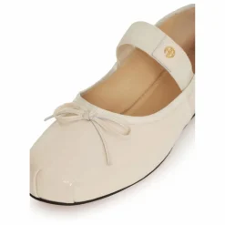 Sale Anine Bing Ballerines Jolie Cuir Craquelé | Ivoire