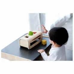 Plan Toys Banc à marteler en bois naturel 3 formes| Jouets D'Éveil