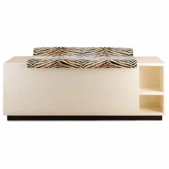 New Banc coffre Cameleon en bois laqué et velours tigre | Chaises, Tabourets, Bancs