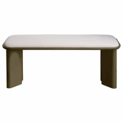 Gabrielle Paris Banc Lazare en bois laqué | Vert kaki