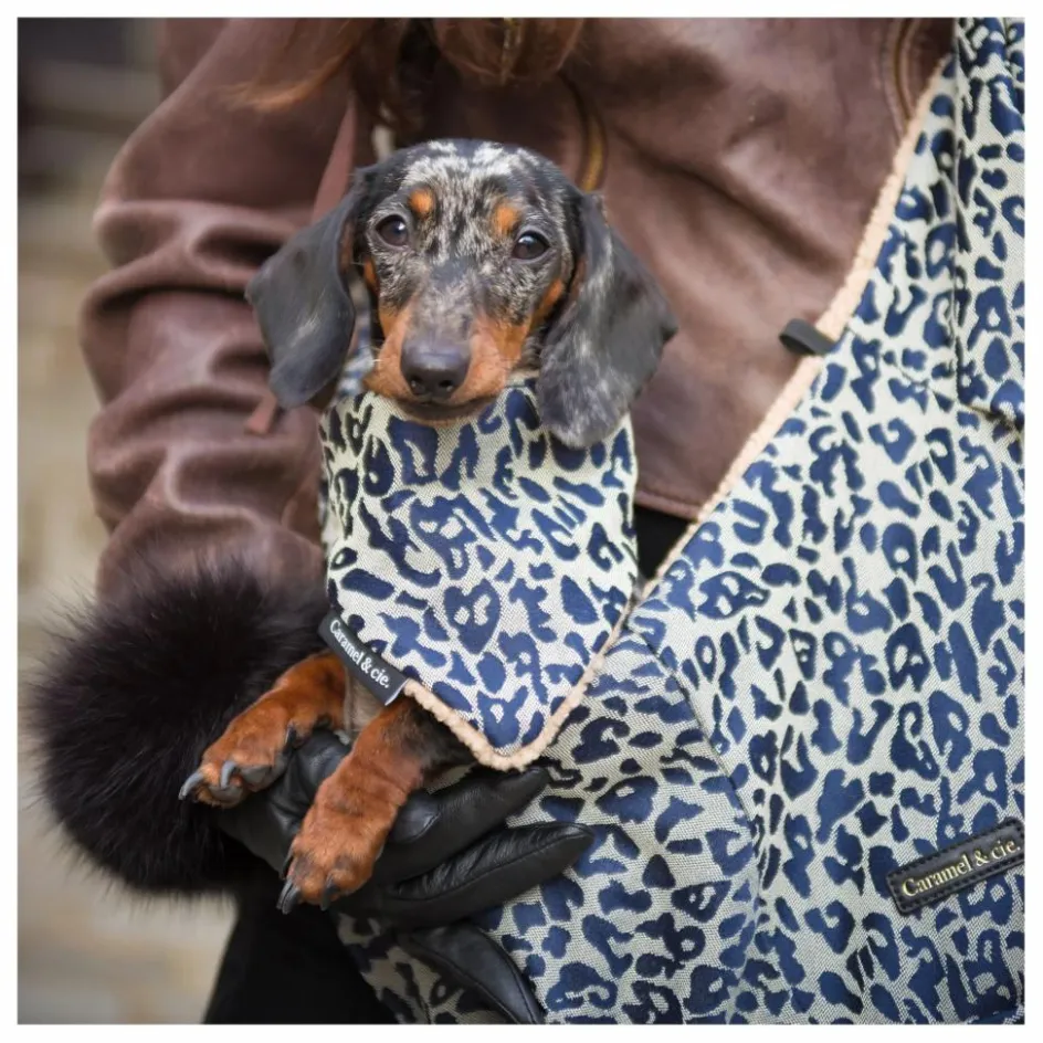 Discount Caramel & Cie Bandana Chien Léopard | Gris