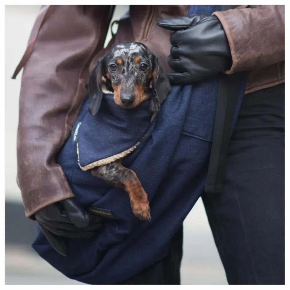 Outlet Caramel & Cie Bandana Denim Chien | Bleu