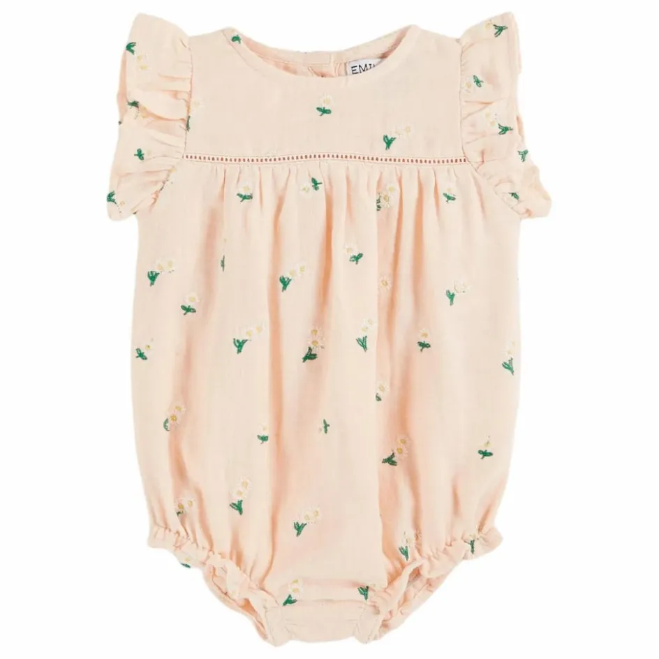 Discount Barboteuse Brodée Fleurs | Enfant Bodies, Combinaisons|Combinaisons Et Bodies