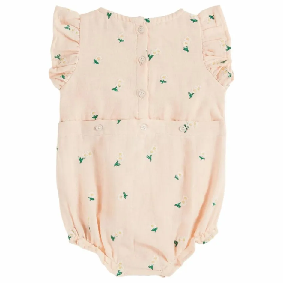 Discount Barboteuse Brodée Fleurs | Enfant Bodies, Combinaisons|Combinaisons Et Bodies