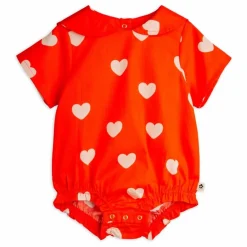 Mini Rodini Bodies, Combinaisons|Bodies, Combinaisons*Barboteuse Cœurs Coton Bio |
