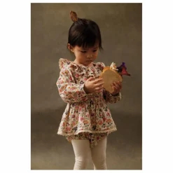 Enfant Louise Misha Bodies, Combinaisons|Combinaisons Et Bodies*Barboteuse India Fleurie Coton Bio |