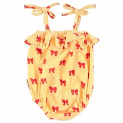 New Piupiuchick Barboteuse Nœud Eponge Bio | Jaune