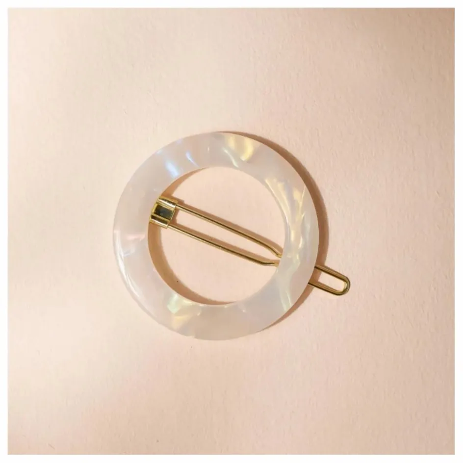 Hot Bachca Barette ronde Nacre