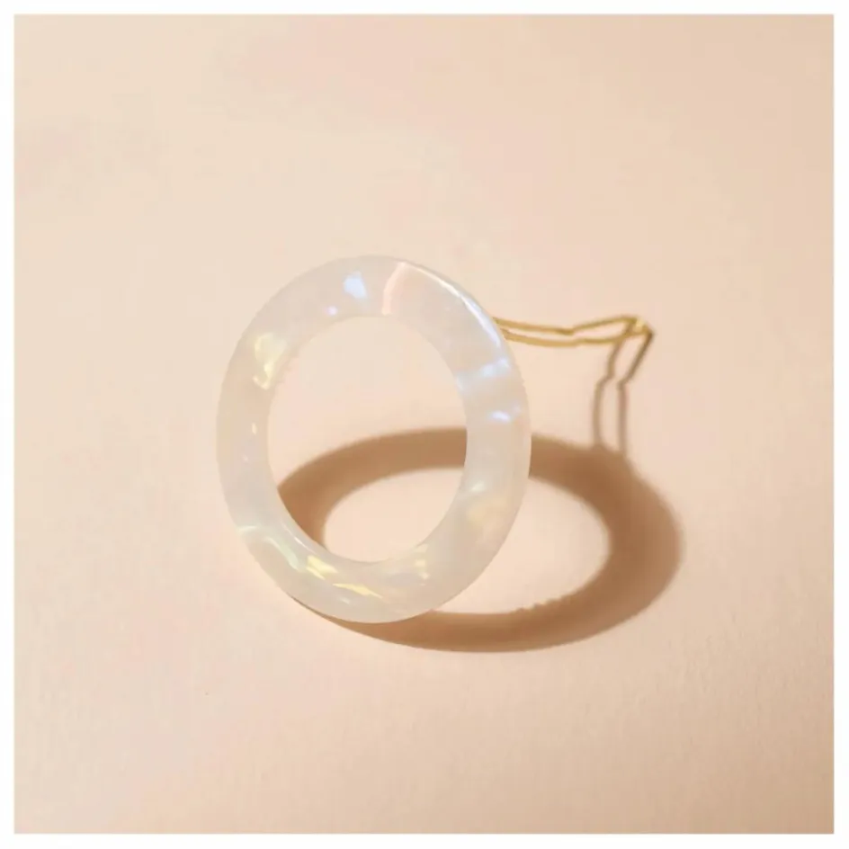 Hot Bachca Barette ronde Nacre