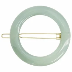 Hot Bachca Barrette ronde Opaline | Vert d'eau