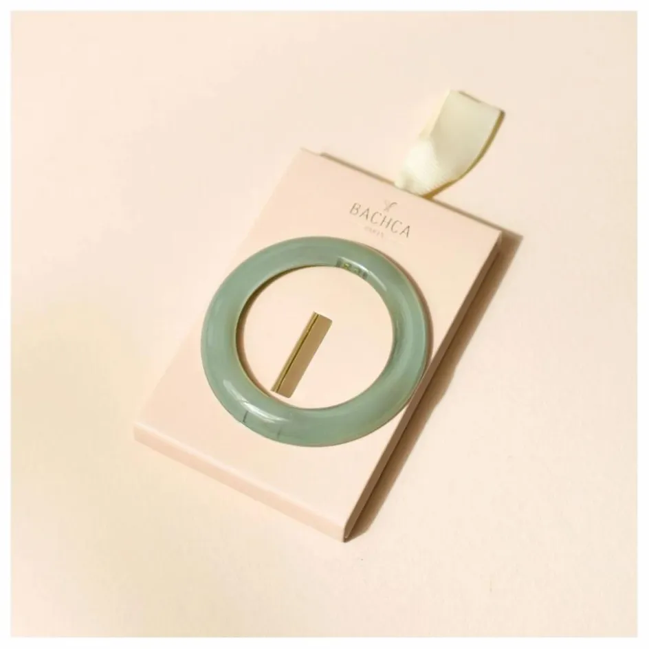 Hot Bachca Barrette ronde Opaline | Vert d'eau