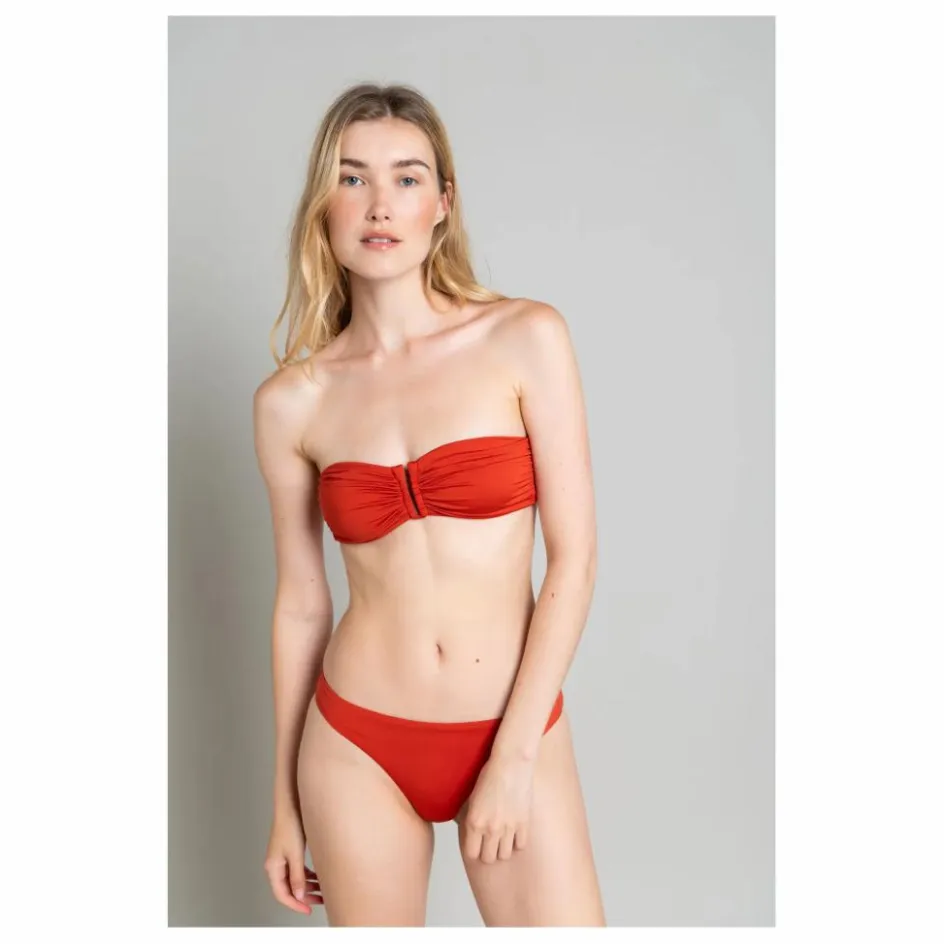 Smallable Woman Bas de Maillot Echancré Lisa | Brique