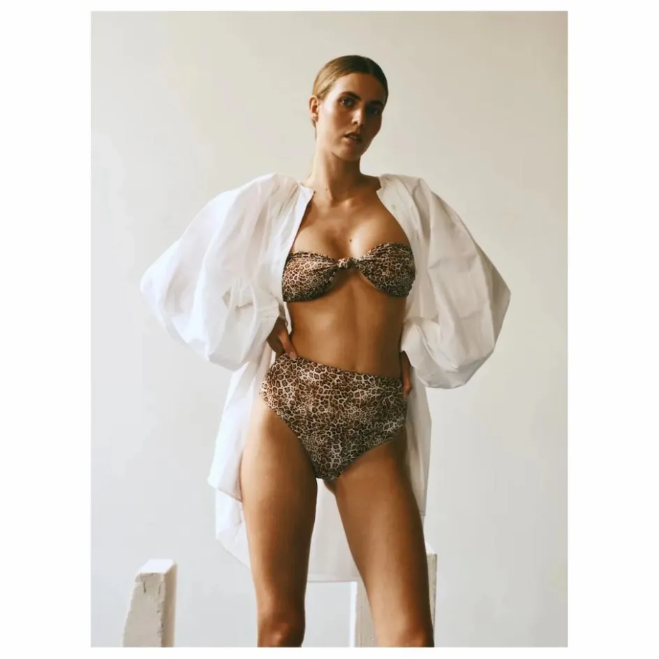 Sale Vanessa Sposi Bas de Maillot Le Taille Haute | Léopard