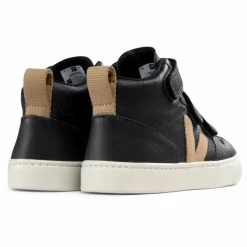 Outlet Veja Baskets Cuir V-10 Mid | Noir