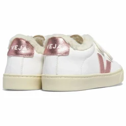 Clearance Veja Baskets Fourrées Scratchs Esplar | Rose
