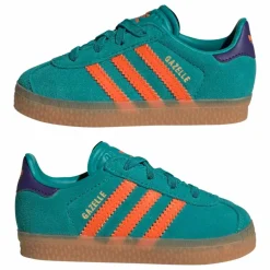 Enfant Adidas Baskets|Baskets*Baskets Gazelle Lacets Elastiqués |