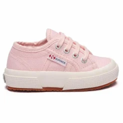 Clearance Superga Baskets Lacets Coton Basse | Rose pâle