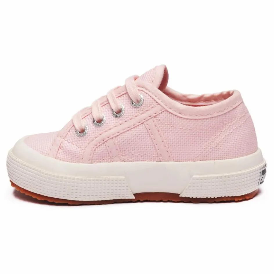Clearance Superga Baskets Lacets Coton Basse | Rose pâle