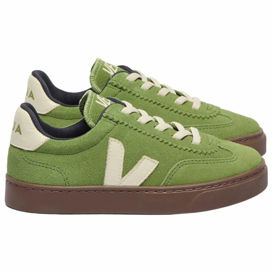 New Veja Baskets Lacets Elastiqués Volley Suede | Vert