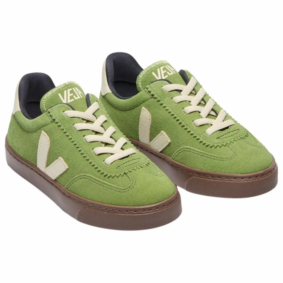 New Veja Baskets Lacets Elastiqués Volley Suede | Vert
