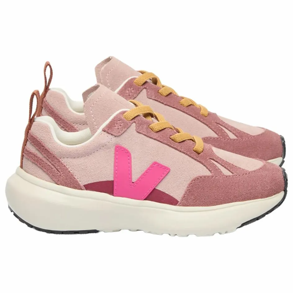 Hot Veja Baskets Lacets Elastiqués Canary Light Suede | Rose