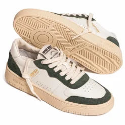 New Bob Wolf Baskets Legacy '76 Cuir et Suède | Vert foncé