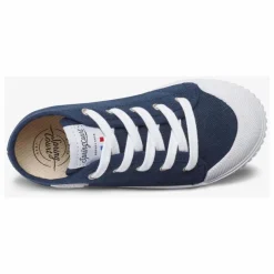 Sale Spring Court Baskets Montantes Zip B2 Canvas | Bleu marine