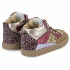 Online Pom d'Api Baskets Mousse Bump Leopard | Rose fuschia