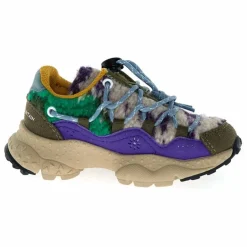 Flower Mountain Baskets Raikiri Lacets Cuir Eco et Tissus ||Enfant Baskets|Baskets