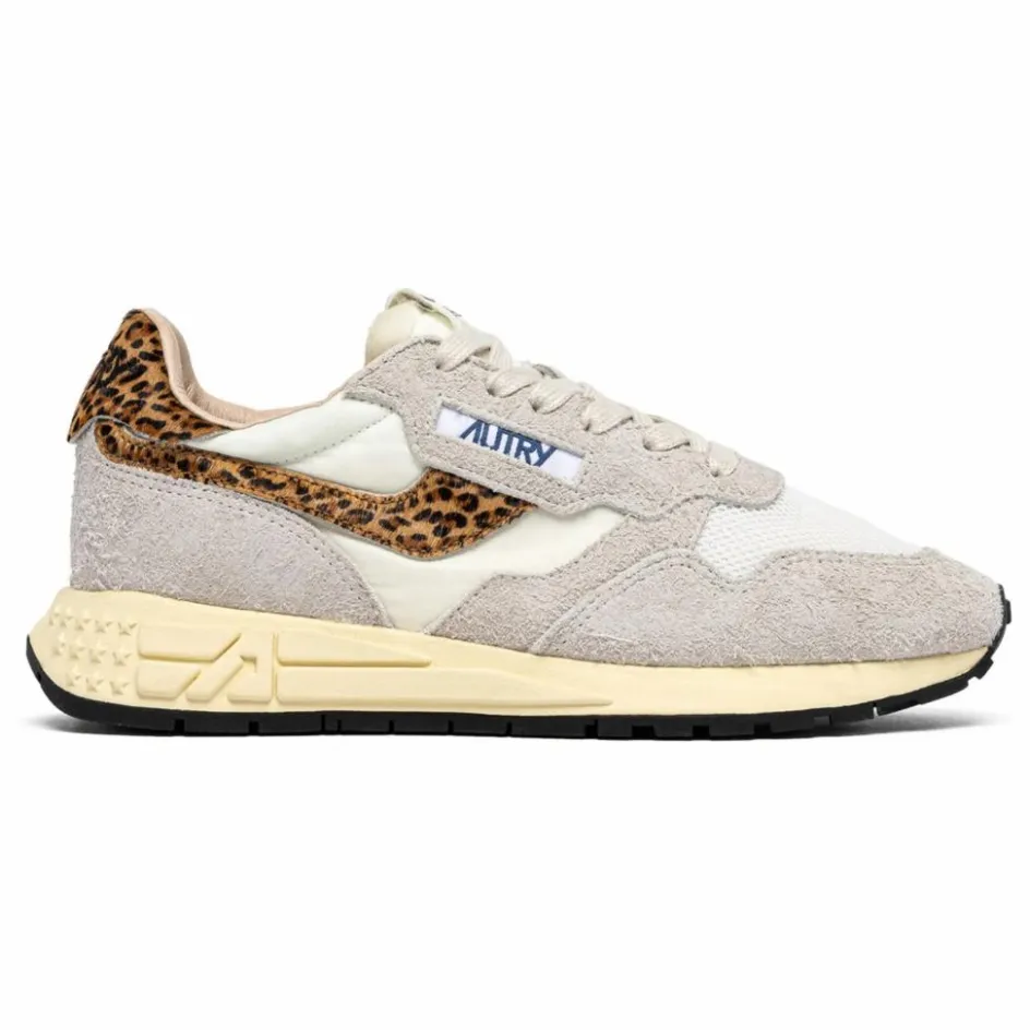 Discount Baskets Reelwind Low Suède Et Nylon Léopard | Femme Baskets