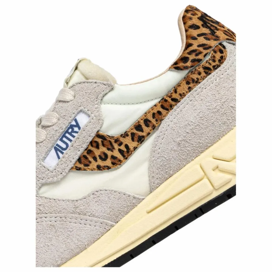 Discount Baskets Reelwind Low Suède Et Nylon Léopard | Femme Baskets