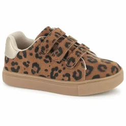 Sale Bonton Baskets Scratchs Basil Leopard Velours | Brun