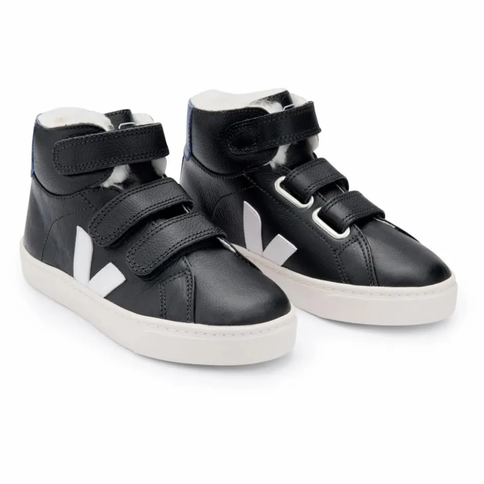 Veja Baskets Scratchs Cuir Fourrées Esplar Mid ||Enfant Baskets|Baskets
