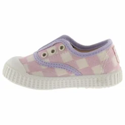 Sale Victoria Baskets Scratchs Quadrillées Lona | Rose