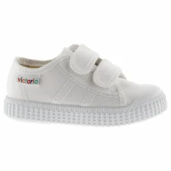 Outlet Victoria Baskets Scratchs Tiras Lona | Blanc