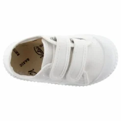 Outlet Victoria Baskets Scratchs Tiras Lona | Blanc