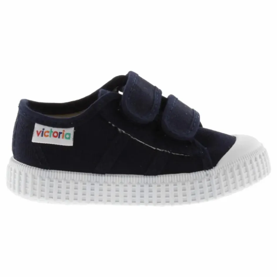 Discount Victoria Baskets Scratchs Tiras Lona | Bleu marine